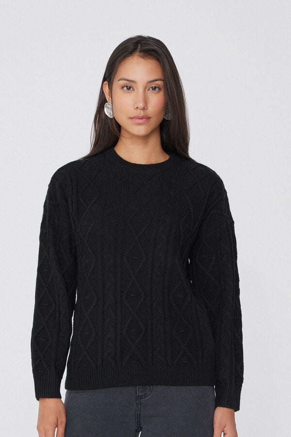 Tezenis Jersey de Cuello Redondo Trenzado