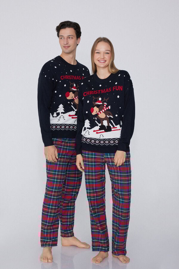 Tezenis Jersey de Manga Larga de Navidad Unisex