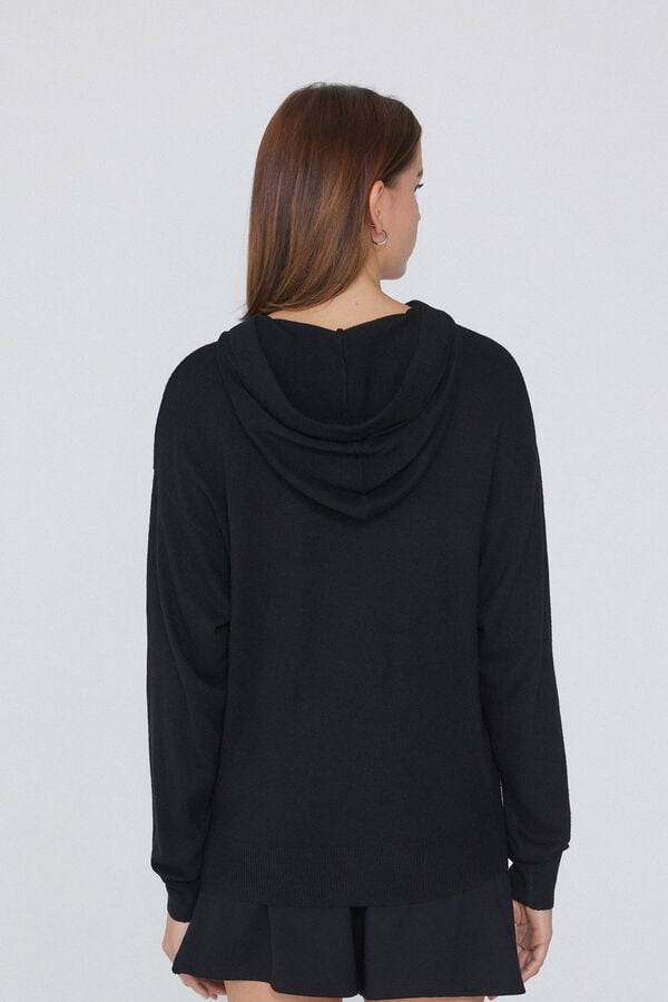 Tezenis Jersey Grueso Con Lana Y Capucha