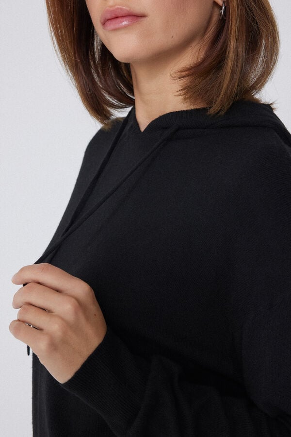 Tezenis Jersey Grueso Con Lana Y Capucha