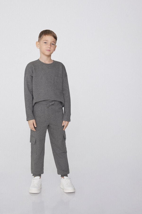 Tezenis Jogger Cargo De Felpa Para Niño