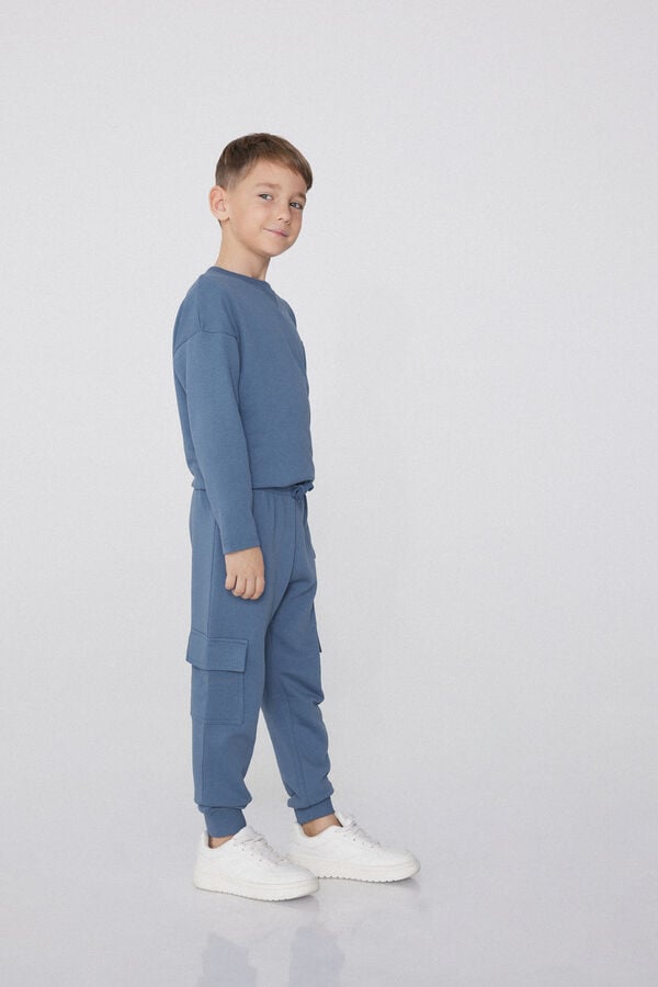 Tezenis Jogger Cargo De Felpa Para Niño