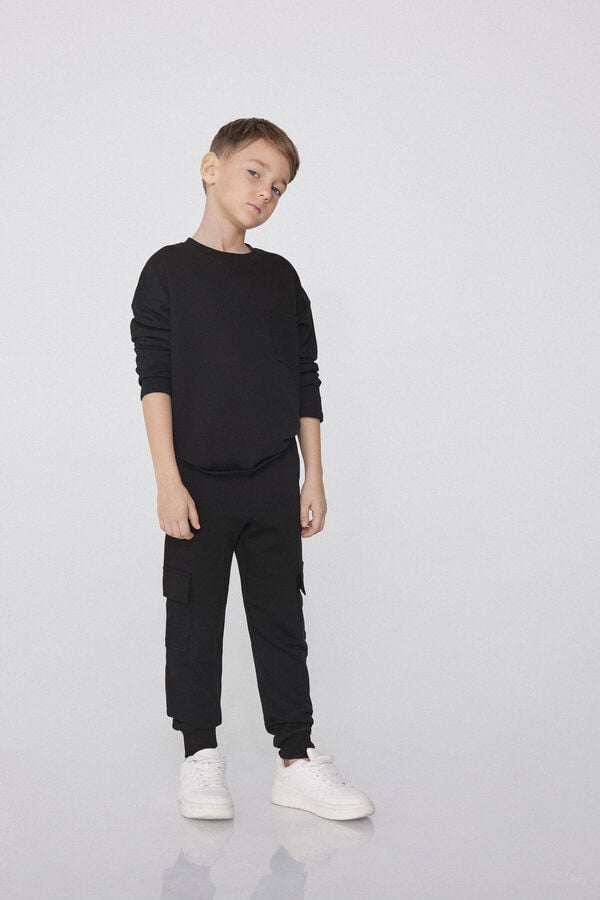 Tezenis Jogger Cargo De Felpa Para Niño