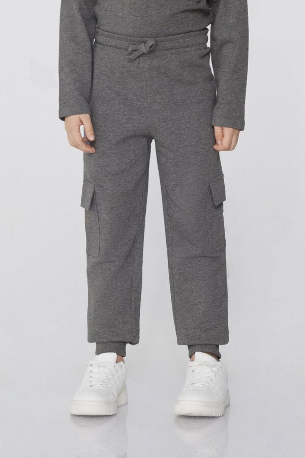Tezenis Jogger Cargo de Felpa para Niño