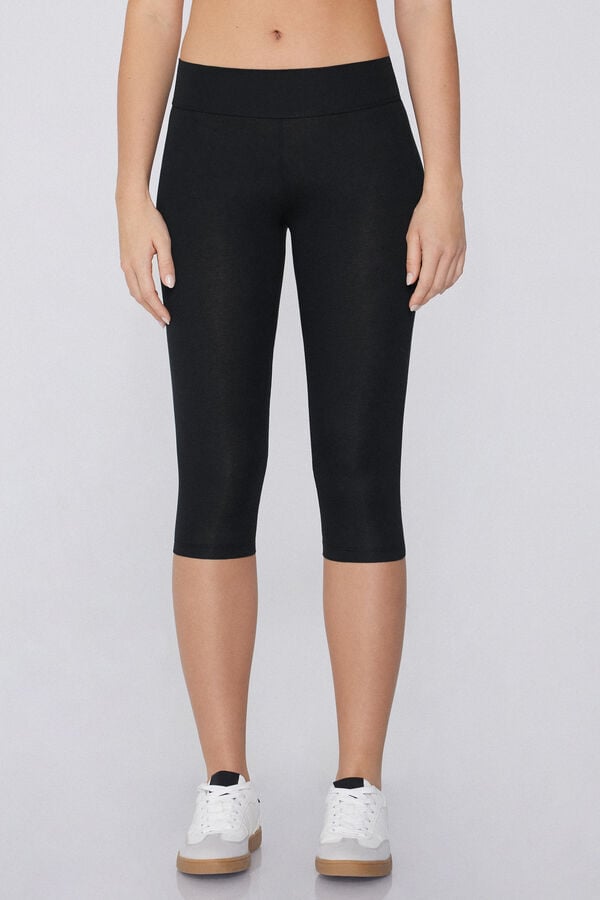 Tezenis Leggings Capri De Algodón Orgánico