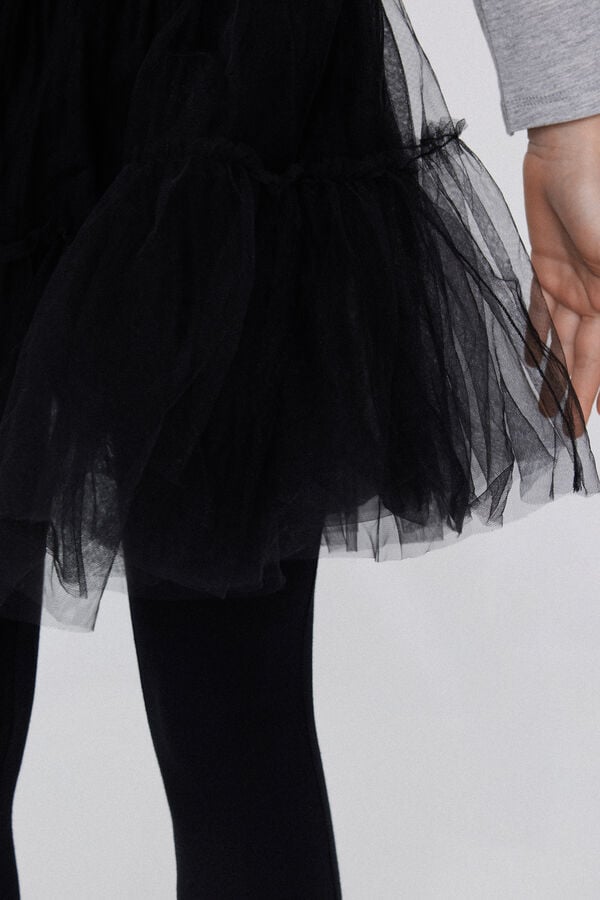Tezenis Leggings Con Falda De Tul Para Niña
