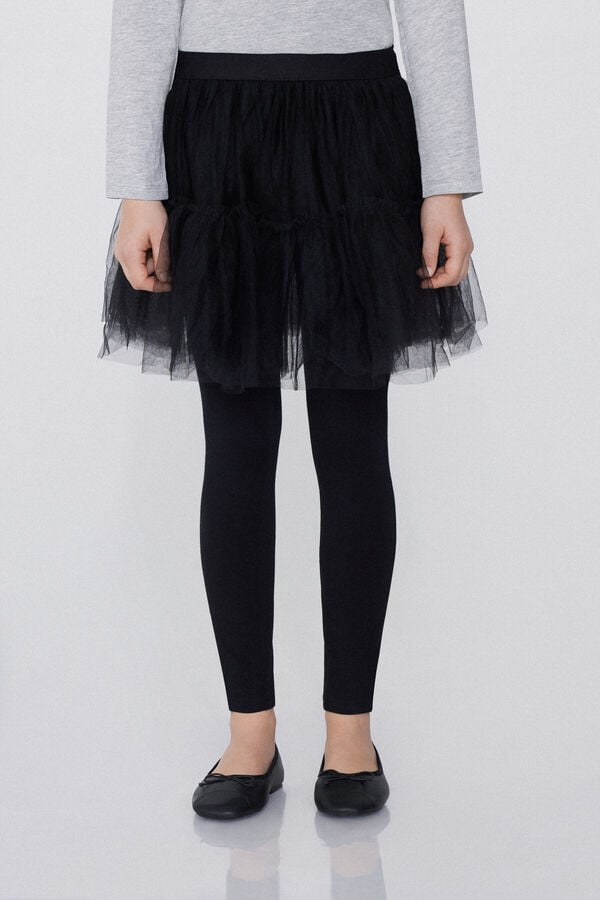 Tezenis Leggings con Falda de Tul para Niña
