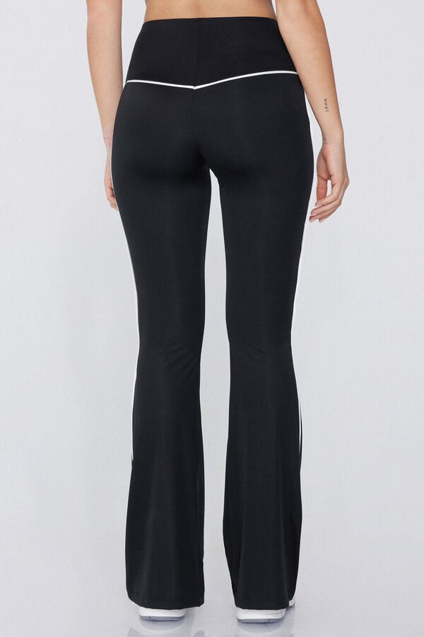 Tezenis Leggings Flare Microfibra Con Ribete