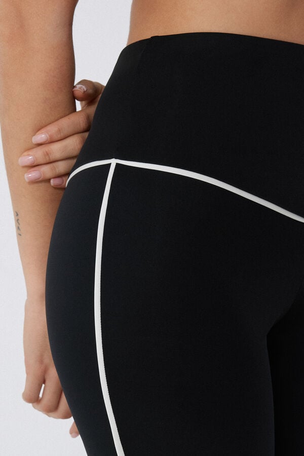 Tezenis Leggings Flare Microfibra Con Ribete