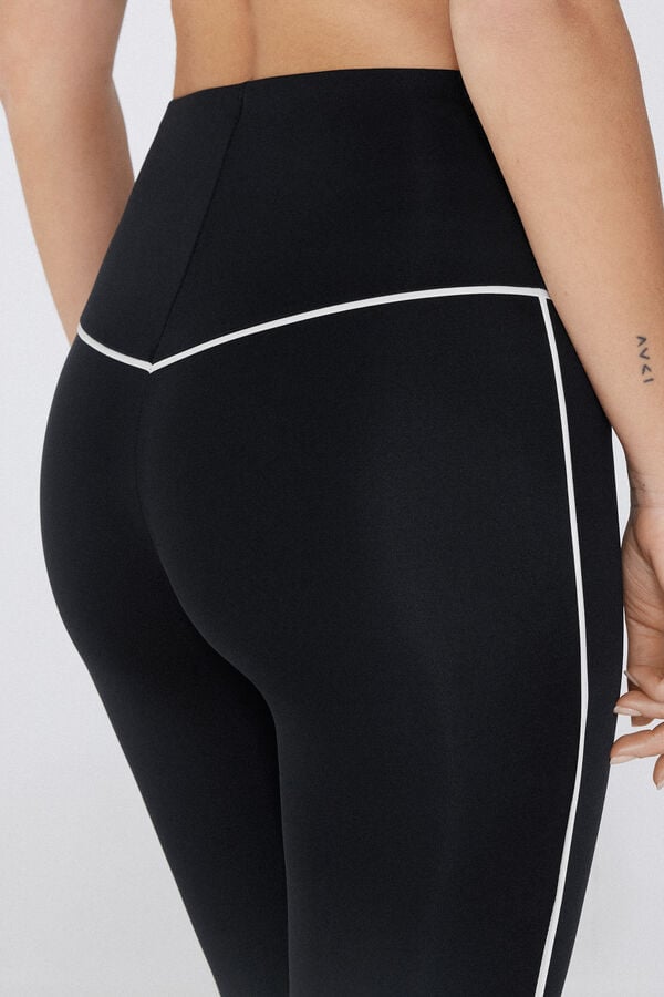 Tezenis Leggings Microfibra Con Ribete