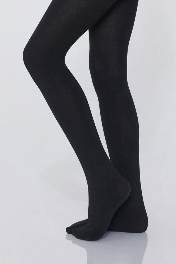 Tezenis Leotardos de algodón básico para niña