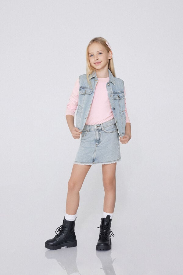 Tezenis Minifalda De Denim Para Niña