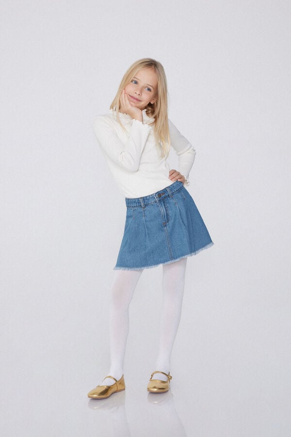 Tezenis Minifalda Denim Con Pinzas