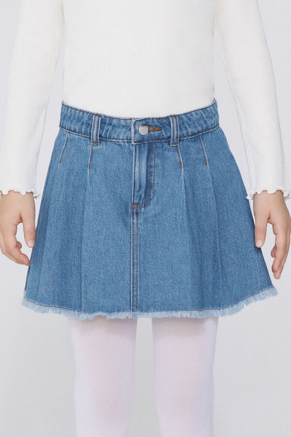 Tezenis Minifalda Denim con Pinzas