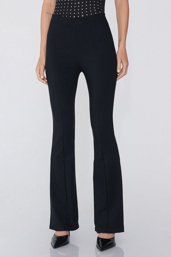 Tezenis Pantalón Flare de Tela Elástica