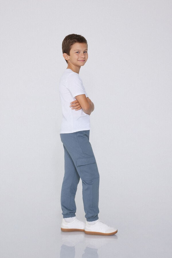 Tezenis Pantalón Largo Cargo De Felpa Para Niño