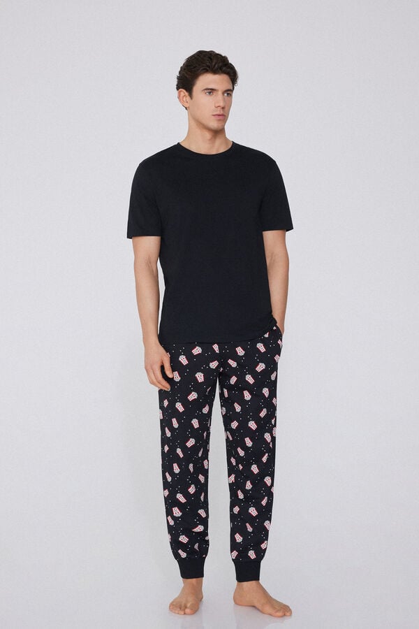 Tezenis Pantalón Largo De Algodón Con Puños