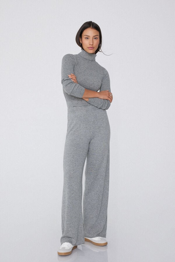 Tezenis Pantalón Palazzo Grueso Con Lana