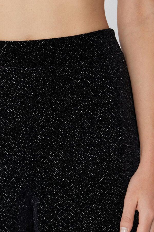 Tezenis Pantalón Palazzo Terciopelo Brillo