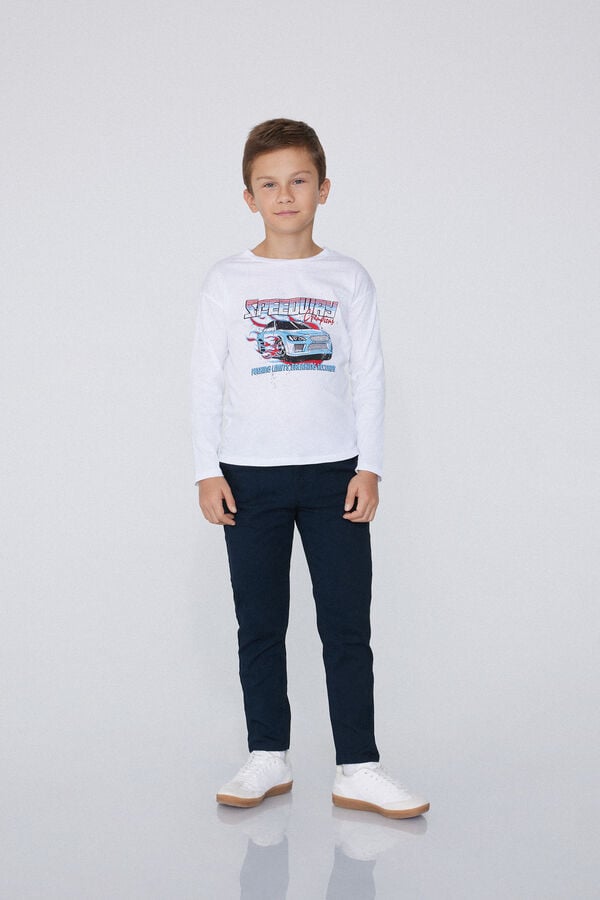 Tezenis Pantalones Chinos De Algodón Elástico