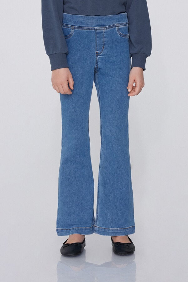 Tezenis Pantalones Largos de Denim Modelo Recto