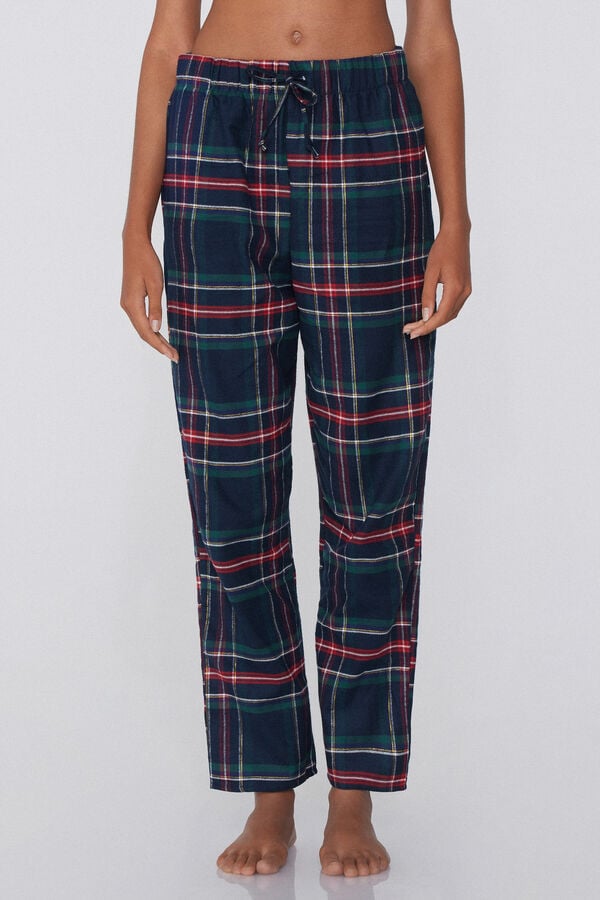 Tezenis Pantalones Largos de Franela con Estampado