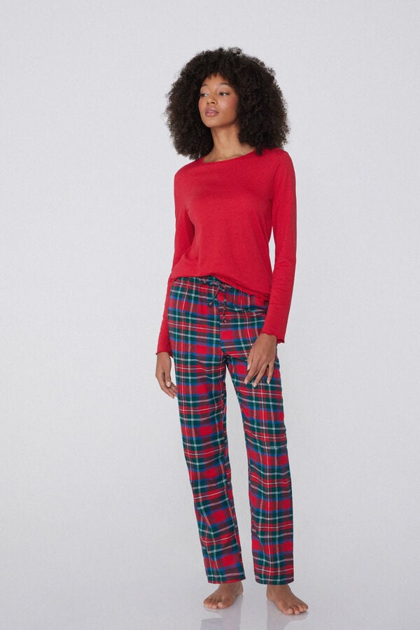 Tezenis Pantalones Largos De Franela Con Estampado