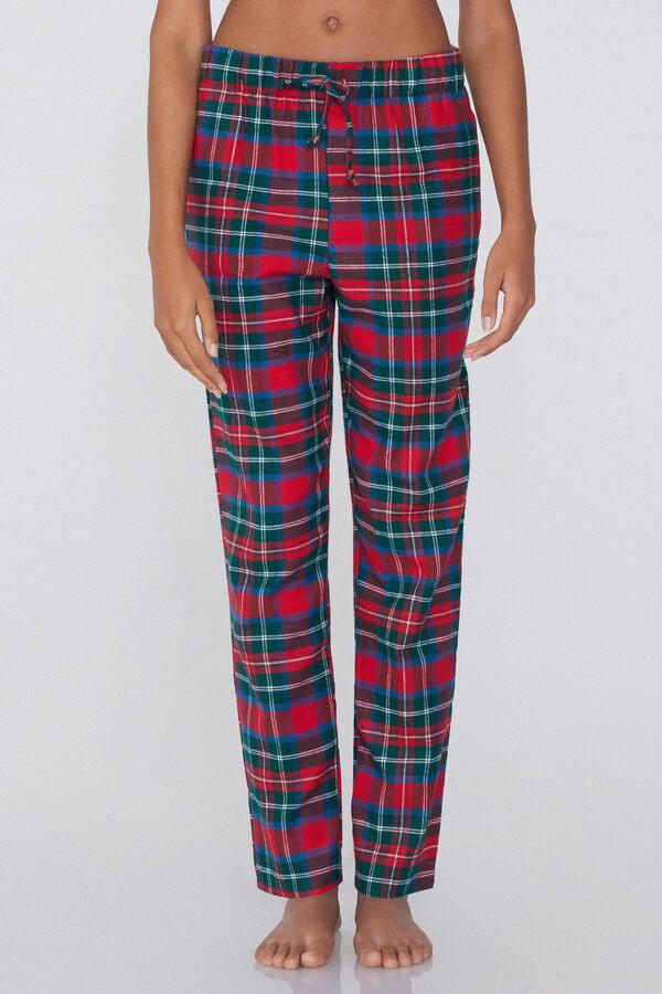 Tezenis Pantalones Largos de Franela con Estampado