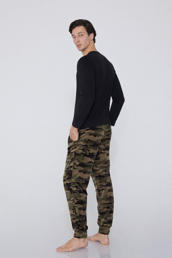 Tezenis Pantalones Largos Microfibra Con Puños