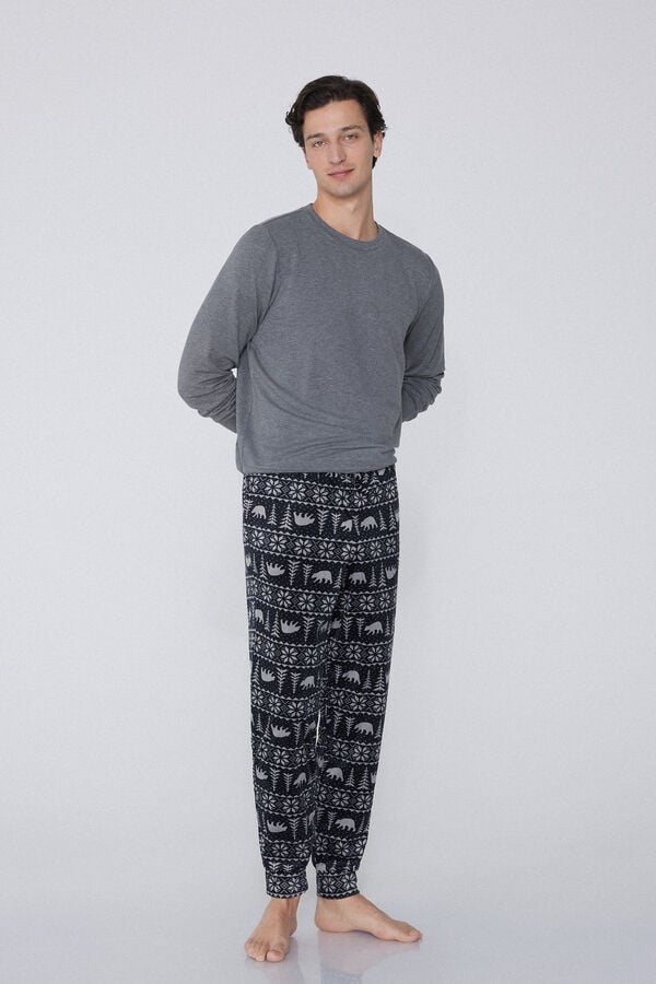 Tezenis Pantalones Largos Microfibra Con Puños