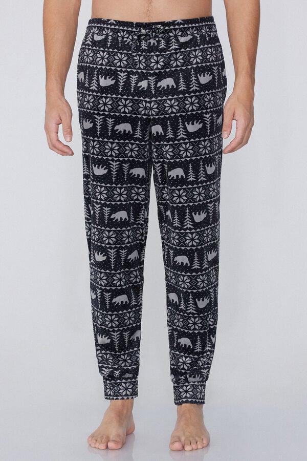 Tezenis Pantalones Largos Microfibra con Puños