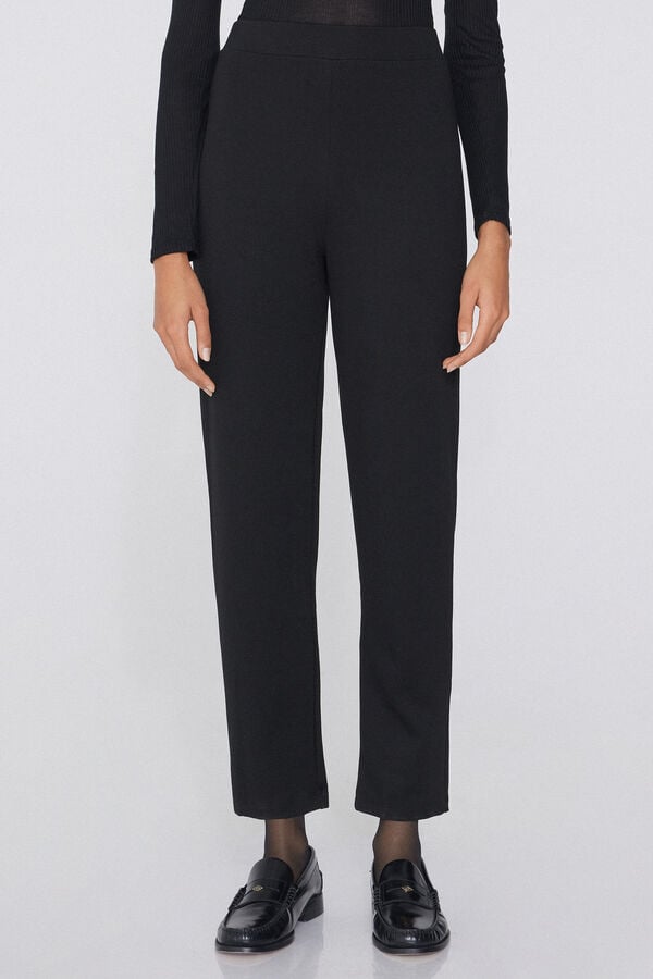 Tezenis Pantalones Largos Pitillo Punto Milano