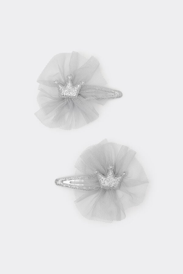 Tezenis Pasadores Para El Pelo Con Purpurina Y Tul