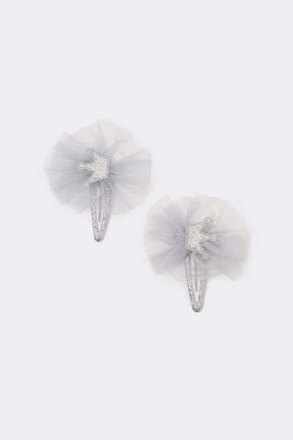 Tezenis Pasadores para el Pelo con Purpurina y Tul