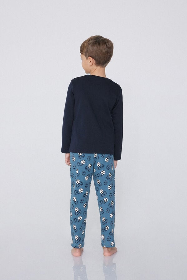 Tezenis Pijama Largo Algodón Grueso Gol