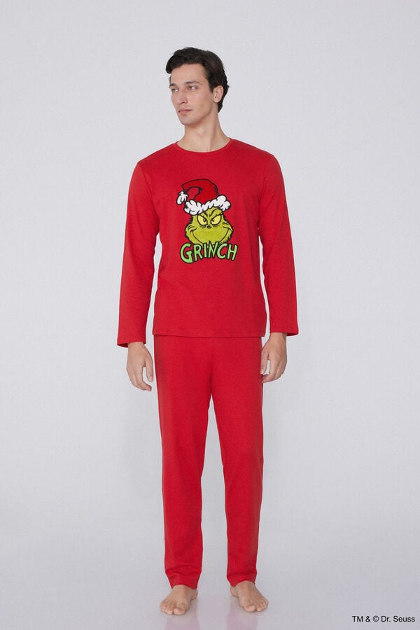 Tezenis Pijama Largo Algodón Grueso Grinch