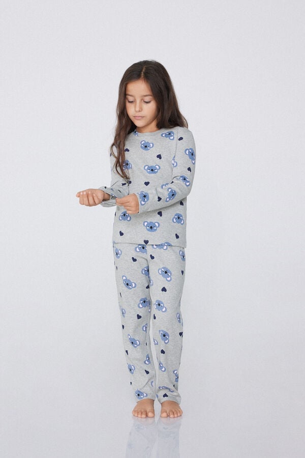 Tezenis Pijama Largo Algodón Grueso Koala Niña