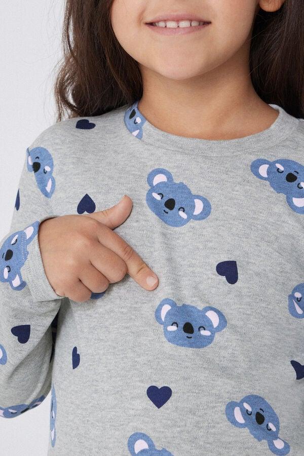 Tezenis Pijama Largo Algodón Grueso Koala Niña
