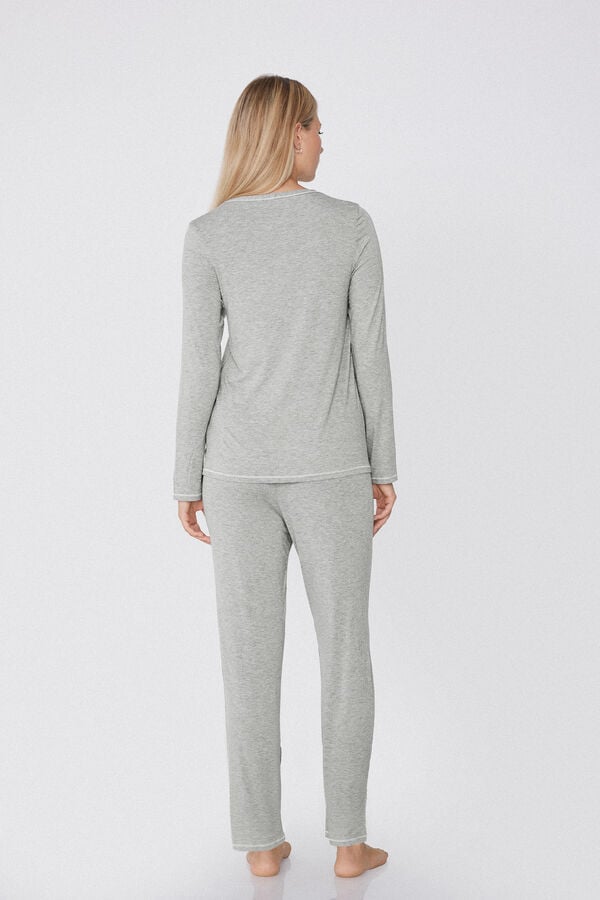 Tezenis Pijama Largo Basic De Viscosa