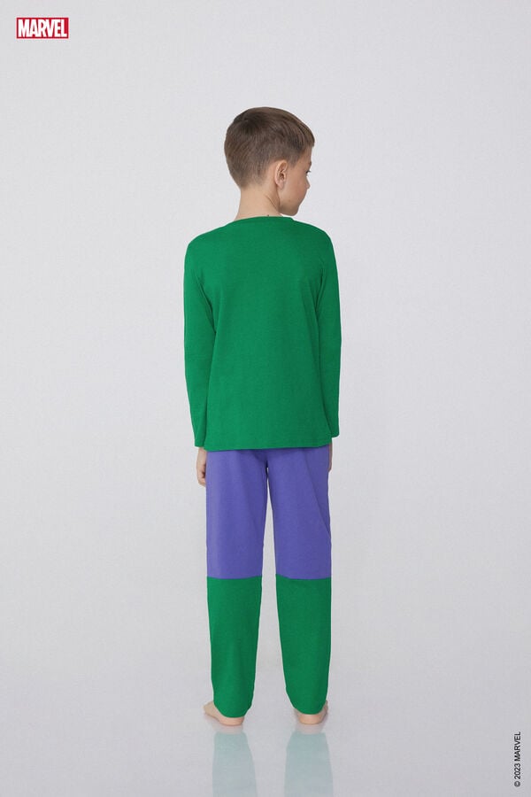 Tezenis Pijama Largo De Algodón Con Estampado Hulk