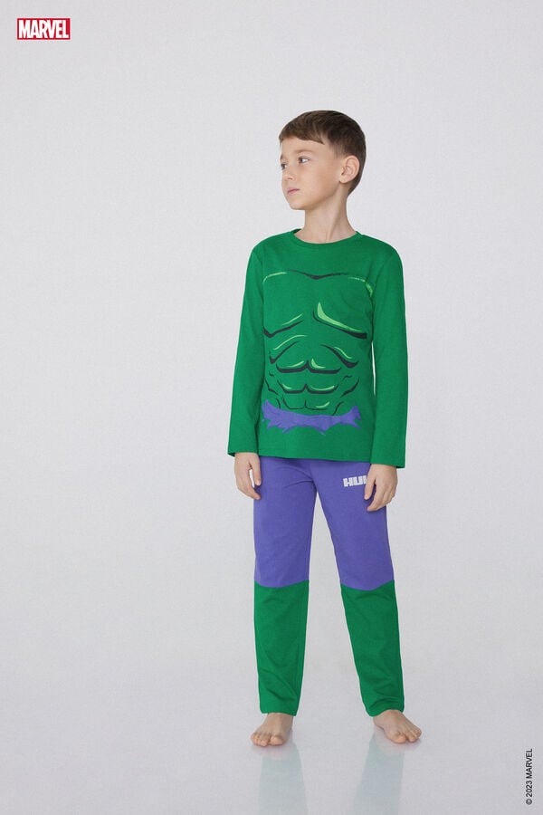 Tezenis Pijama Largo De Algodón Con Estampado Hulk