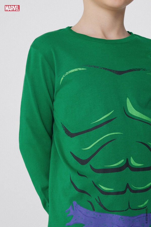 Tezenis Pijama Largo De Algodón Con Estampado Hulk