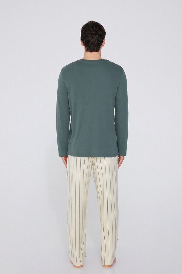 Tezenis Pijama Largo De Algodón Grueso Béisbol