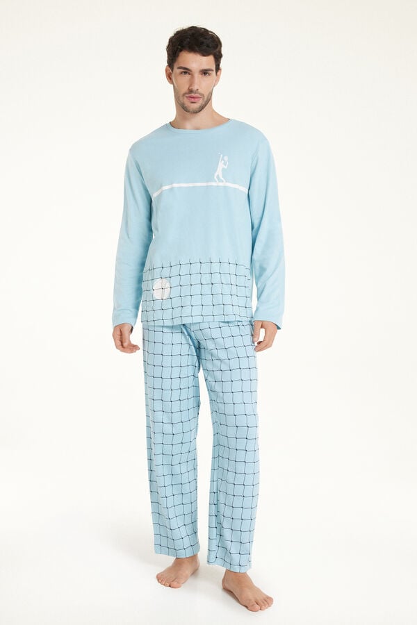 Tezenis Pijama Largo De Algodón Grueso Tenis