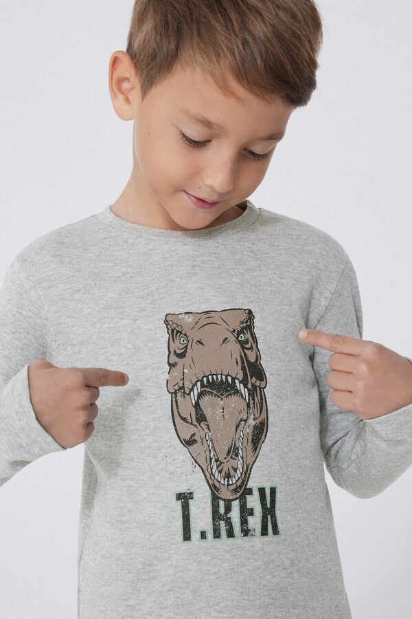 Tezenis Pijama Largo De Algodón Jurassic