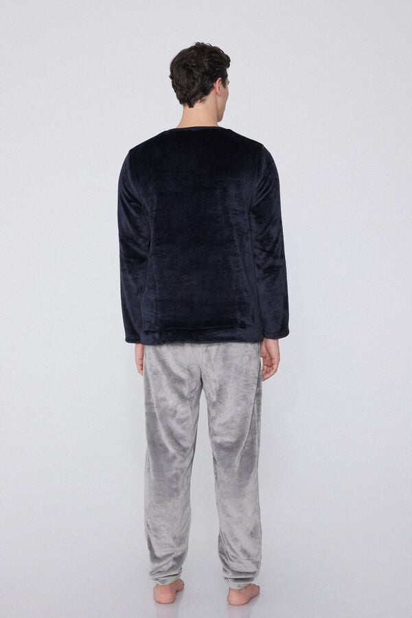 Tezenis Pijama Largo De Forro Polar Aspen