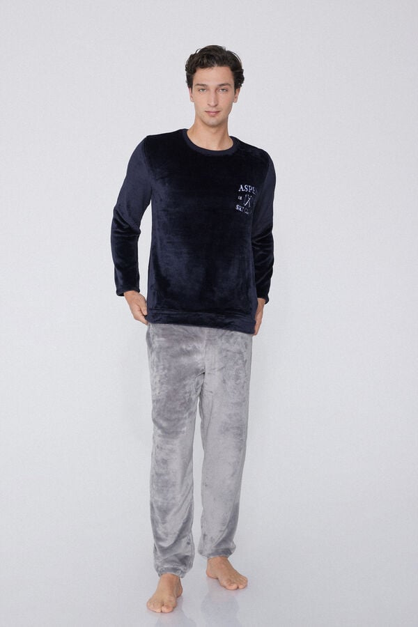 Tezenis Pijama Largo De Forro Polar Aspen