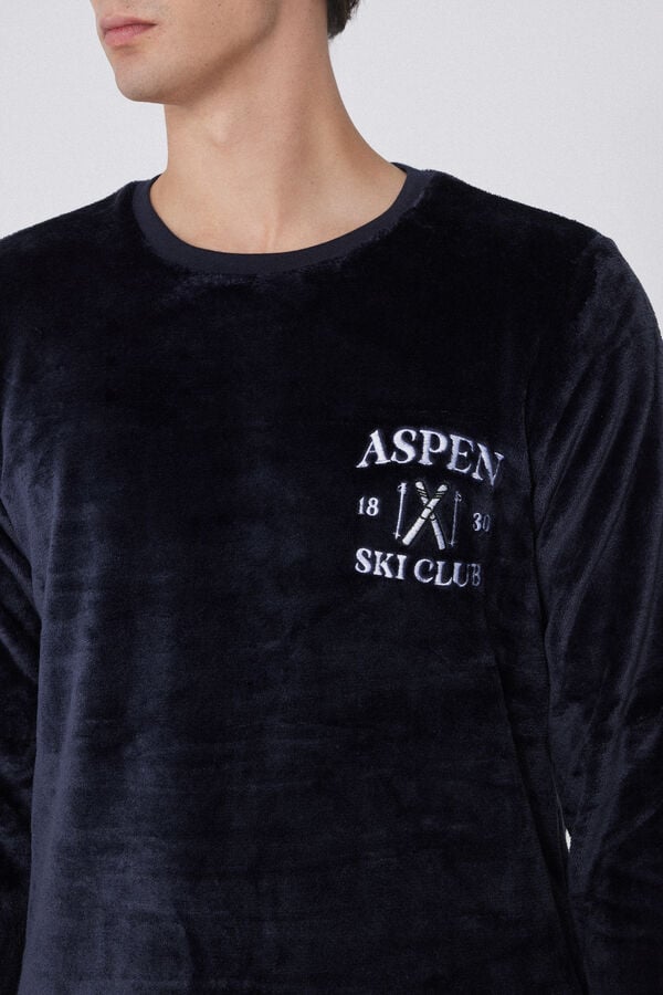 Tezenis Pijama Largo De Forro Polar Aspen