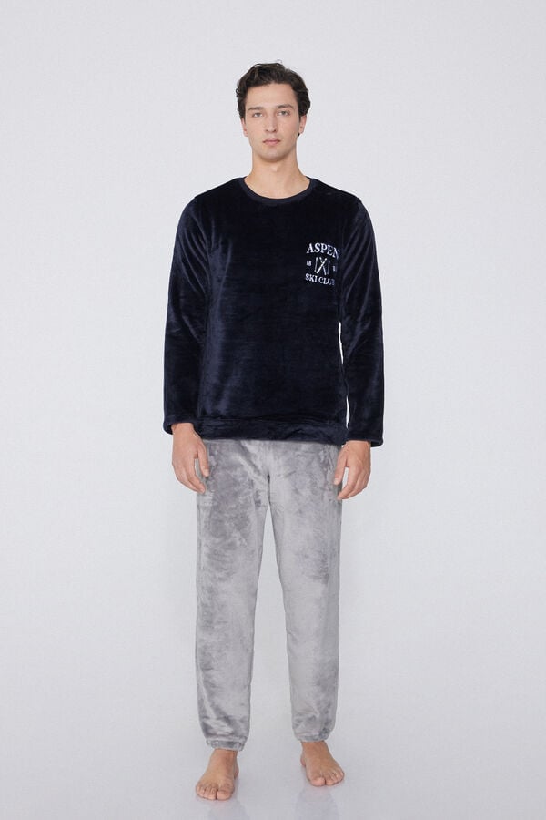 Tezenis Pijama Largo de Forro Polar Aspen