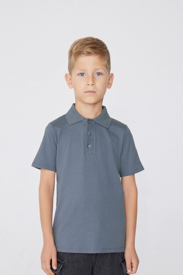 Tezenis Polo de Manga Corta de Algodón para Niño